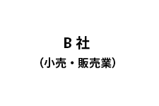 B社（小売・販売業）様